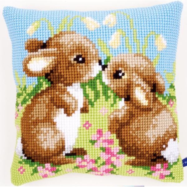 Coussin Petit Lapins