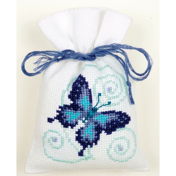 Sachet senteur 3 p. Papillons Bleues