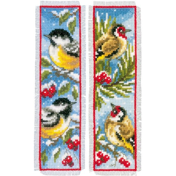 Marque-page Oiseaux en Hiver (2 p.)