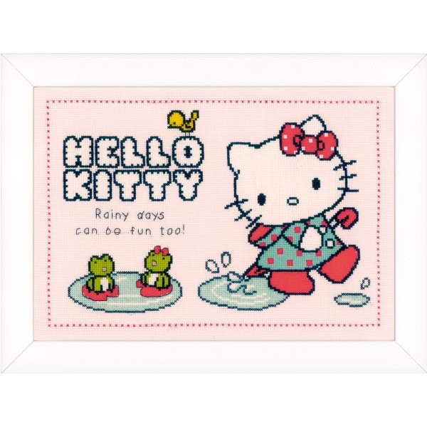 Kit de broderie Hello Kitty sous la pluie