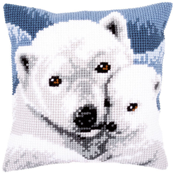 Coussin Ours Blanc