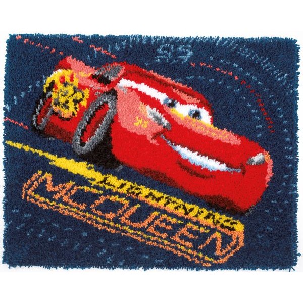 Knooptapijt Cars: Lightning McQueen