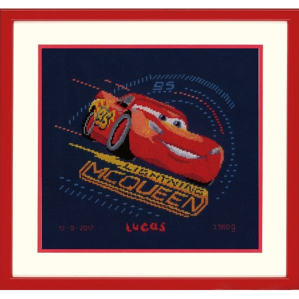 Kit de broderie Cars: Lightning McQueen