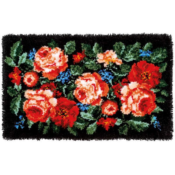 Tapis Noué Roses