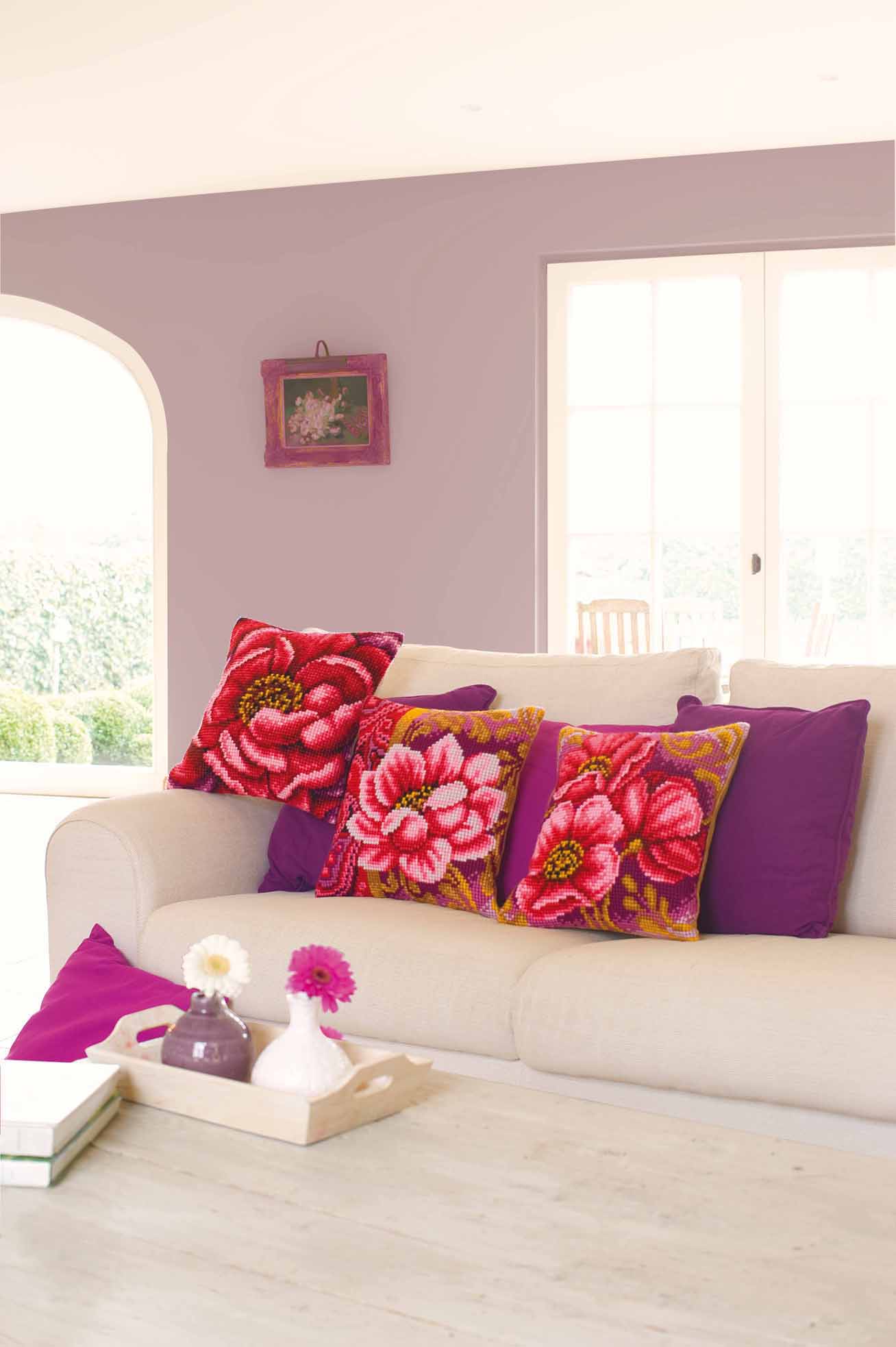 Coussin Jardin Rose R