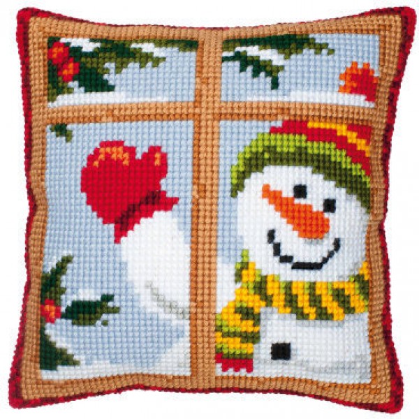 Coussin  Bonhomme de Neige en agitant