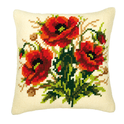 Coussin Coquelicots