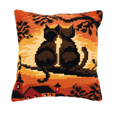 Coussin Chats Amis II