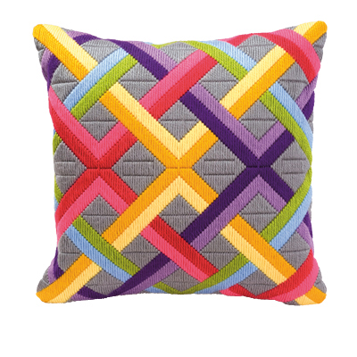 Coussin point lancé Bargello I