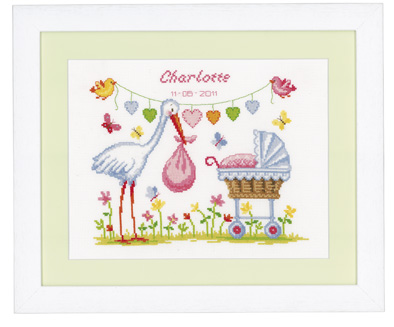 Kit de broderie Cigogne avec Cradle