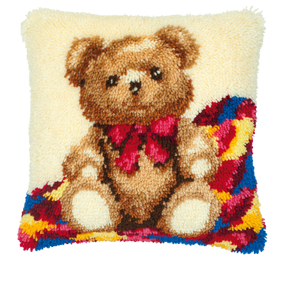 Coussin Ours en peluche