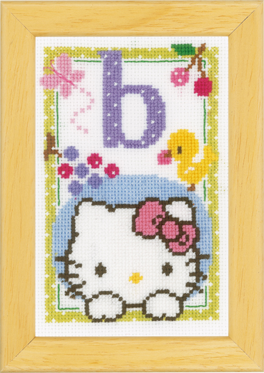 Kit de broderie Hello Kitty Alfabet B