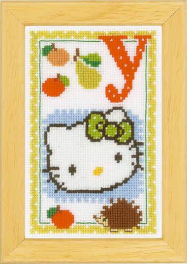 Kit de broderie Hello Kitty Alfabet Y