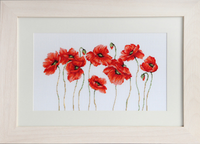 Kit de broderie Coquelicots