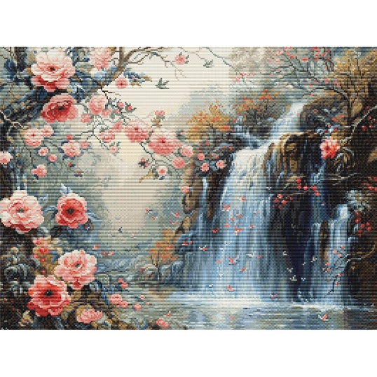 Borduurpakket Luca-S Crystalline Waterfall B708