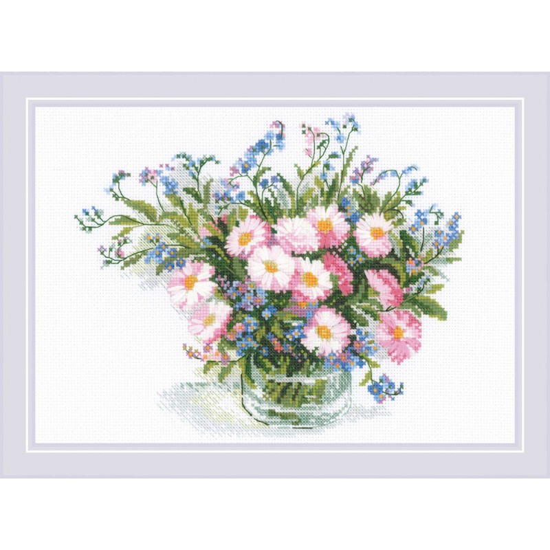 Borduurpakkket Riolis Gentle Daisies ri-2277