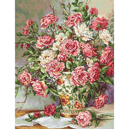 Borduurpakkket Luca-S Posies for the Princess LS-B603
