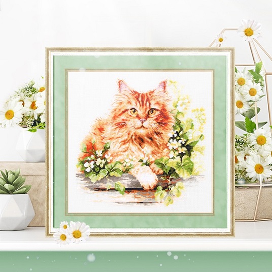 Borduurpakket The GInger Cat