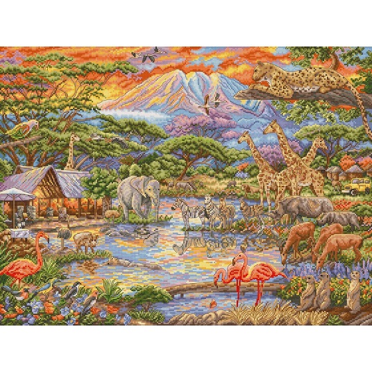 Borduurpakkket Letistitch Wild Africa L9941