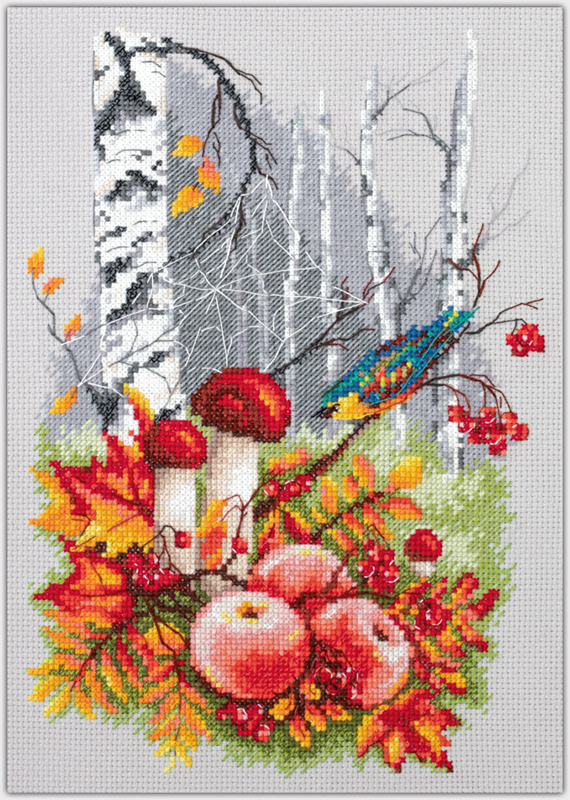 Kit de broderie Moisson d'automne