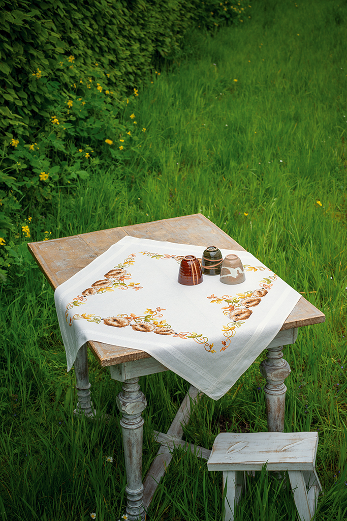 Nappe Hérissons et Feuilles d'automne