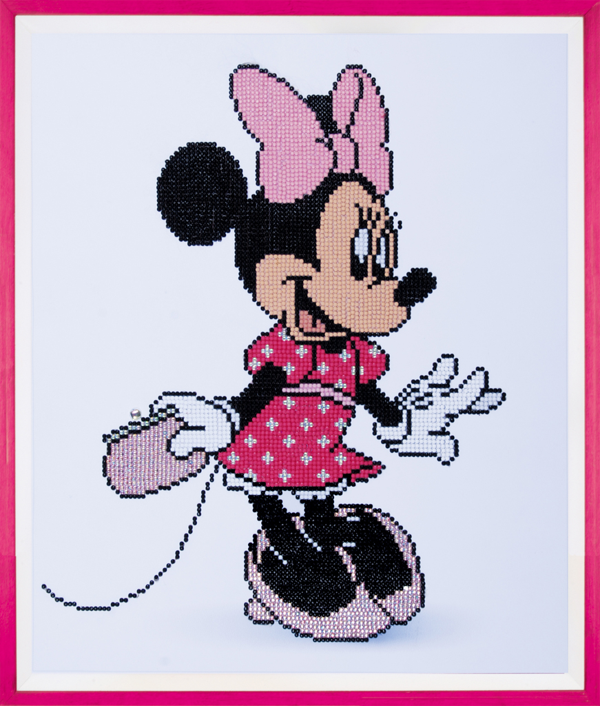 Disney diamond painting- Stitch- 30x40-pierres rondes-ensemble