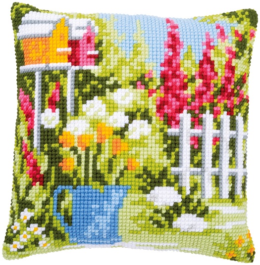 Kruissteekkussen Vervaco Tuintafereel PN-0182952