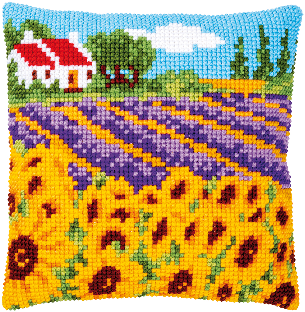 Coussin Champ de Tournesol