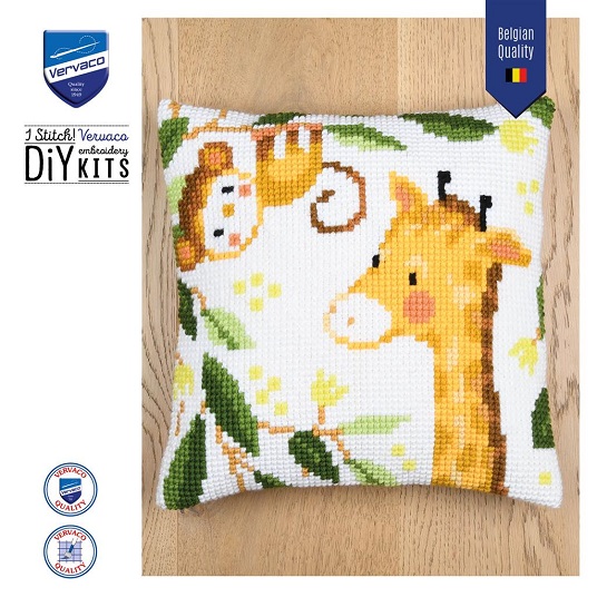 Kruissteekkussen Jungle Dieren
