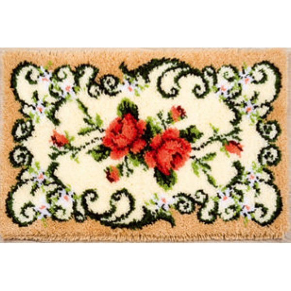 Tapis avec roses