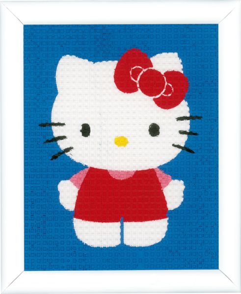 Borduurpakket HK kinderen Hello Kitty