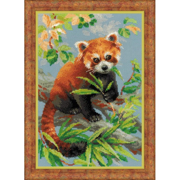 Kit de broderie Panda Rouge