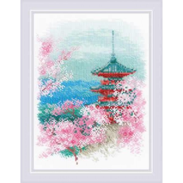 Kit de broderie Pagode de Sakura