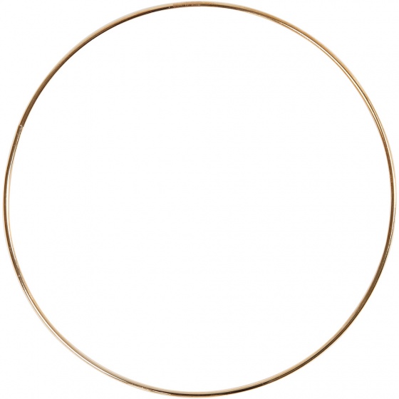 Macramé hoop goud 20 cm