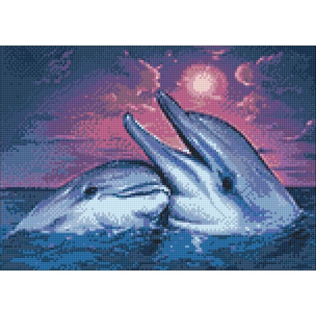 Diamond Painting Dolfijnen