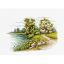 Kit de broderie Paysage avec Lac