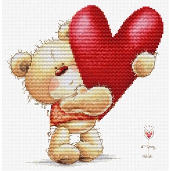 Borduurpakket Luca-S Big Heart B1422