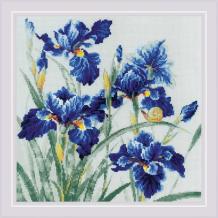 Borduurpakkket Riolis Blue Irises ri-2102
