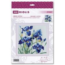 Borduurpakkket Blue Irises