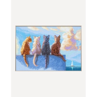 Kit de broderie Cats by the Sea