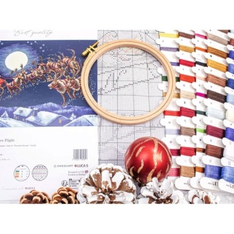 Borduurpakket Christmas Eve Flight