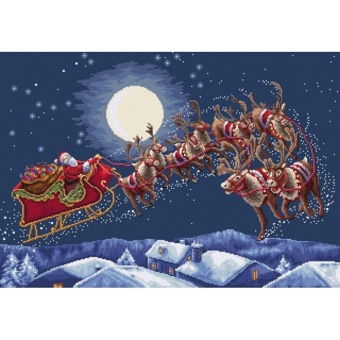 Borduurpakket Letistitch Christmas Eve Flight L9959