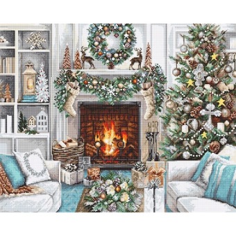 Borduurpakket Luca-S Christmas Interior B2394
