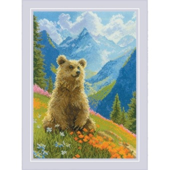 Borduurpakket Riolis 'Clumsy Bear' ri-2344