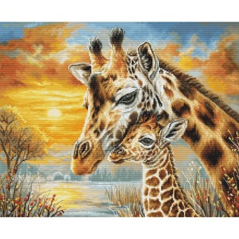 borduurpakkket Luca-S Giraffe Cuddle BU5109