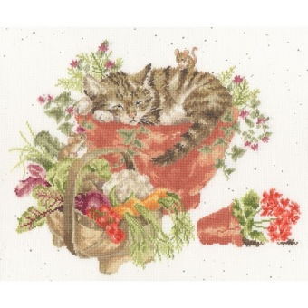 Borduurpakket Bothy Threads Purrrfect Spot XHD149