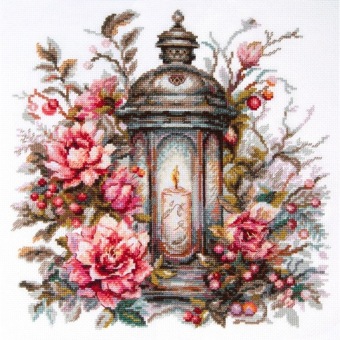 Borduurpakket Needleart World 'Lantern in Bloom' 70-44