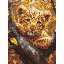 Kit de broderie Leopard Cub at Sunrise