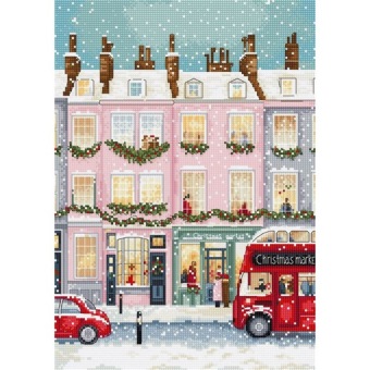 Borduurpakket Letistitch 'London Winter Charm' L9983