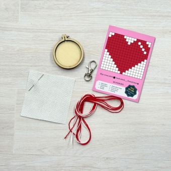 Borduurpakket Matchbox 'Be My Valentine'